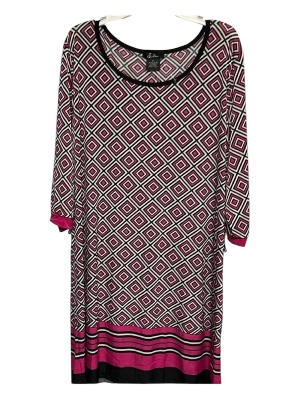 5th & Love Pink Back and White Bohemian Dress XL
